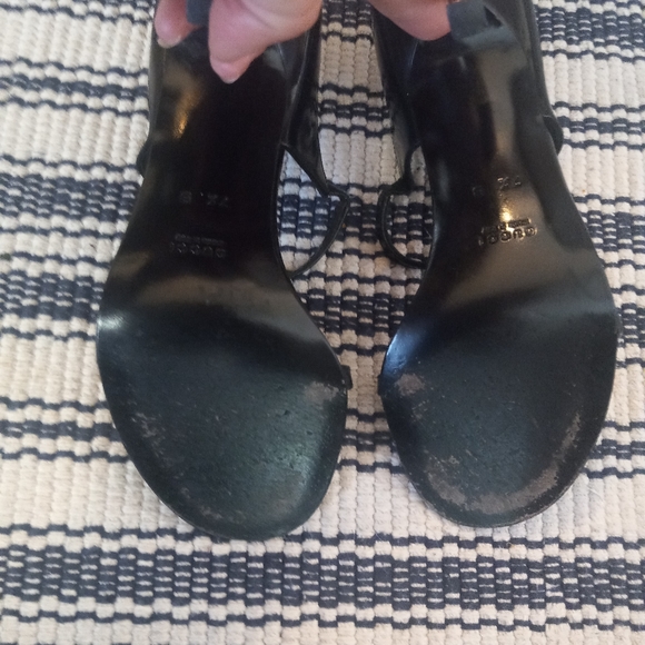 GUCCI HEELS BLACK SZ 7.5 B - Picture 8 of 9